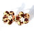 Christmas Gingerbread Patterned Flower Bobbles - Christmas Collection - Baby Hair UK