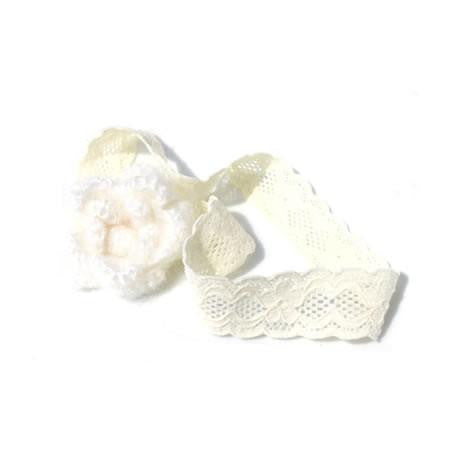 Mini Mohair Flower Headband - Headbands - Baby Hair UK
