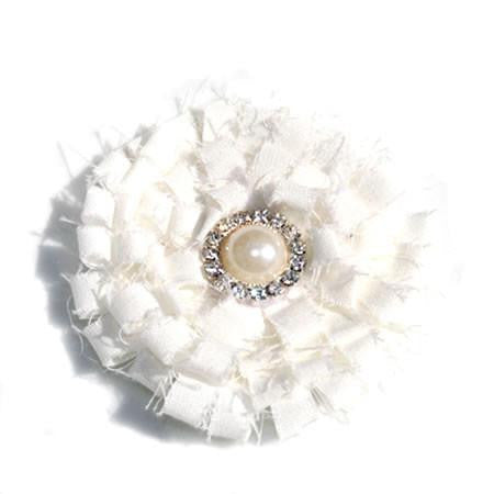 Shabby Chic Flower Hair Clip - Boutique Wedding Collection - Baby Hair UK