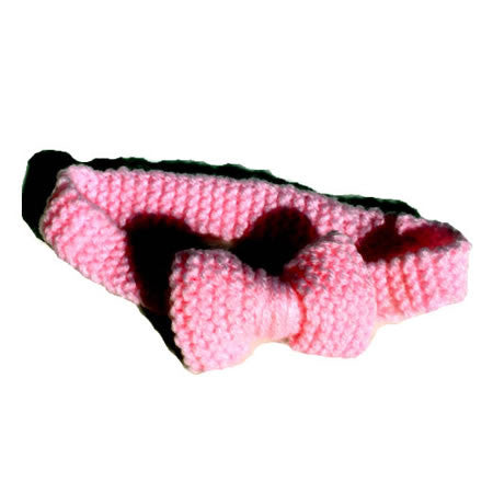 Knitted Bow Headband - Grandma's Knitting - Baby Hair UK