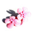 Flower with Button Hair Bobbles