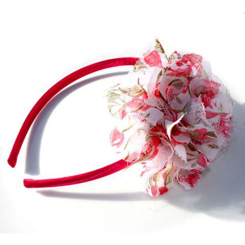 Floral Ruffle Flower Hairband - Headbands - Baby Hair UK