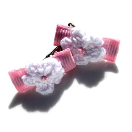 Crochet Flower Alligator Hair Clips - Hair Clip - Baby Hair UK